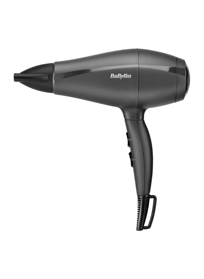 Italian-made Hairdryer| 2000w Performance With High Torque Motor | Adjustable Speed Settings & Lightweight & Portable | Professional-grade Results With Italian Made Quality| 5910SDE Black