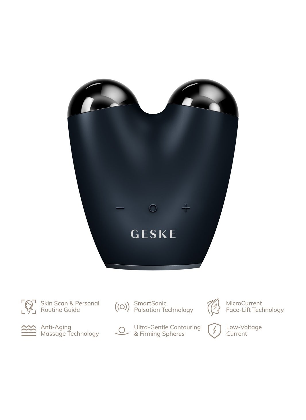 Geske Microcurrent Face-Lifter 6 In 1 Black