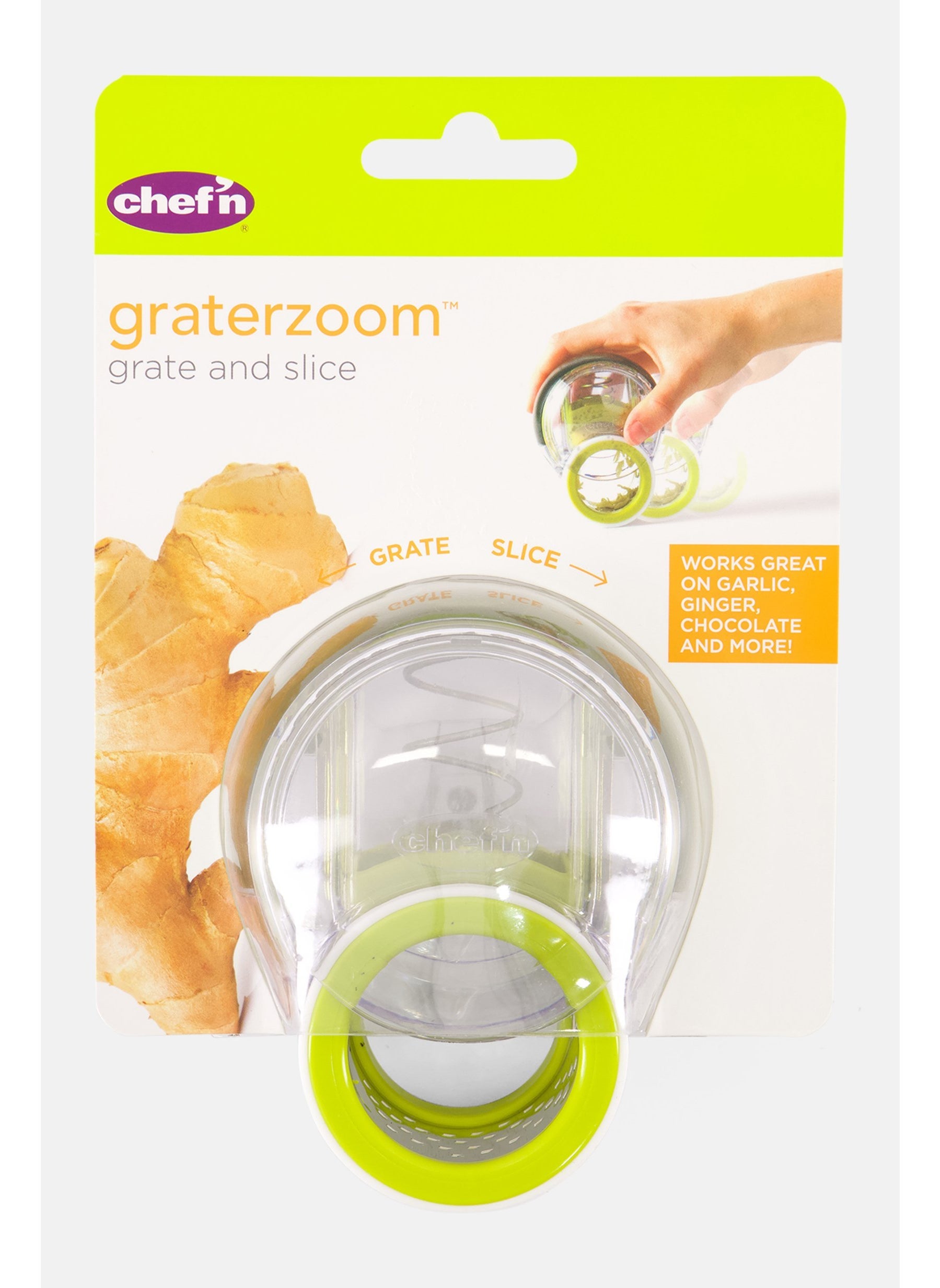 Graterzoom Grate and Slicer, Green/White