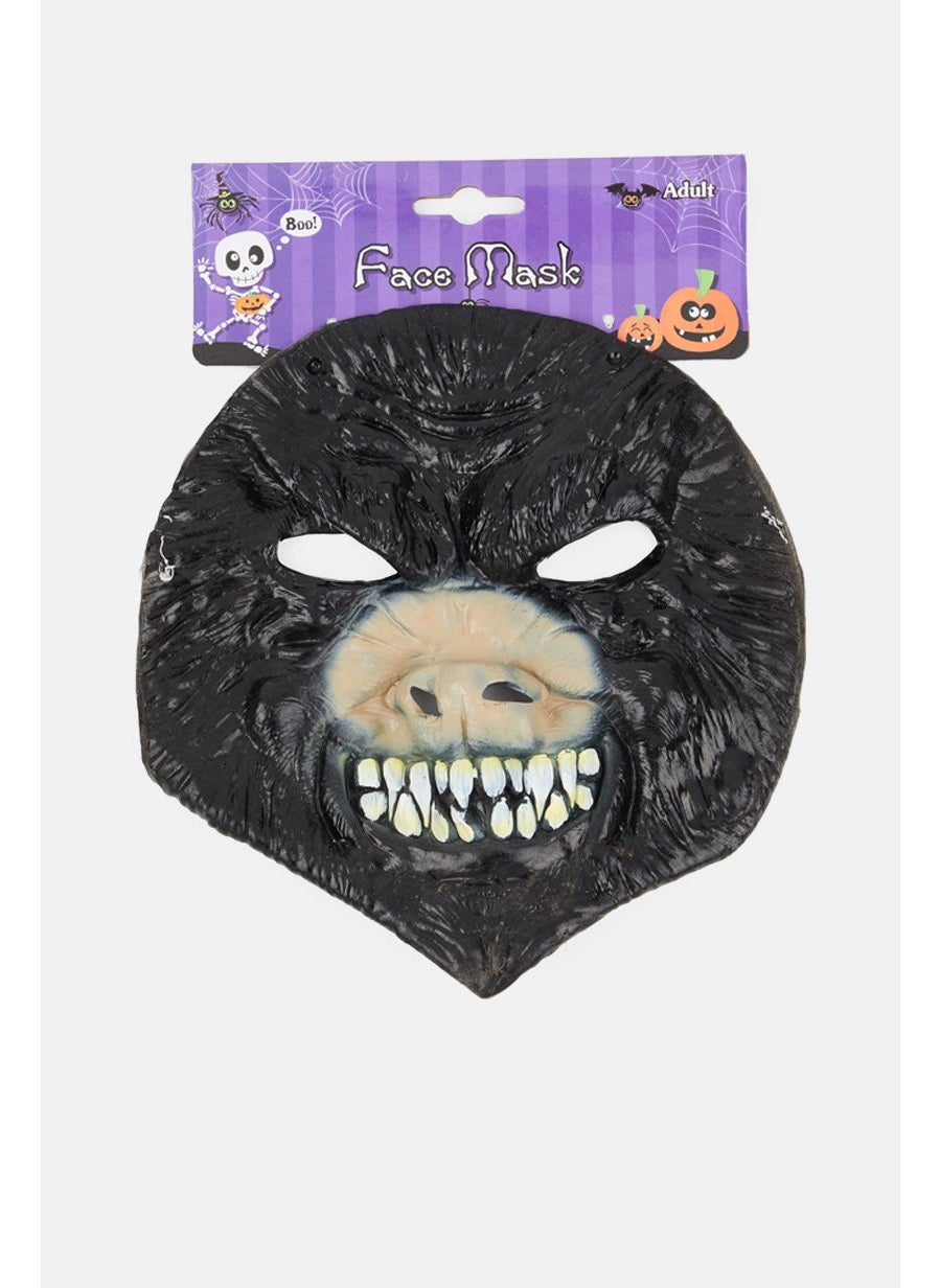 Chimpanzee Gorilla Head Mask 18 Plus Years, Black Combo