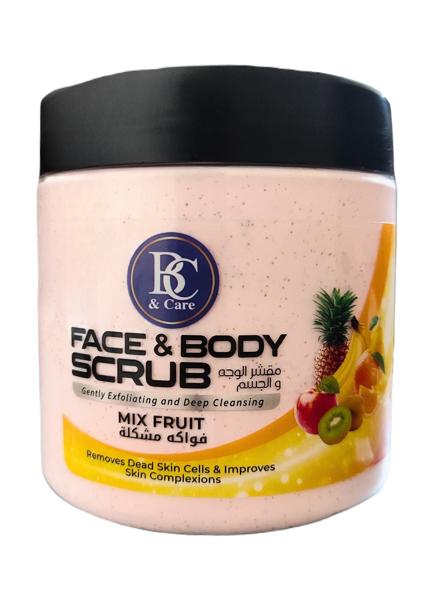 Mix Fruit face & body scrub gently exfoliating and deep cleansing removes dead skin cells & improves skin complexion