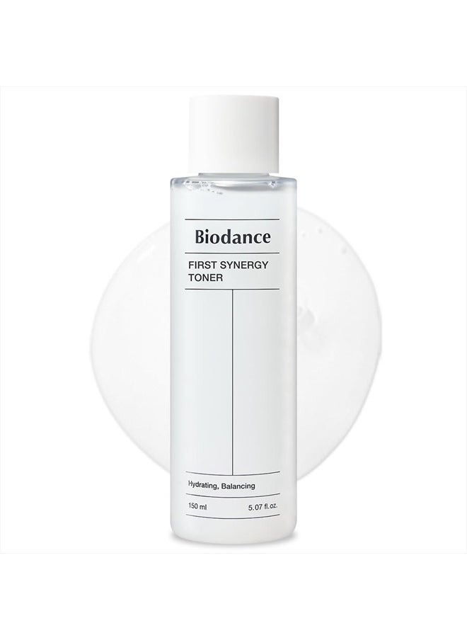 Biodance First Synergy Toner, All-in-One Toner, Moisturizing, Skin Balance, Hyaluronic Acid | 5.07 fl.oz, 150ml