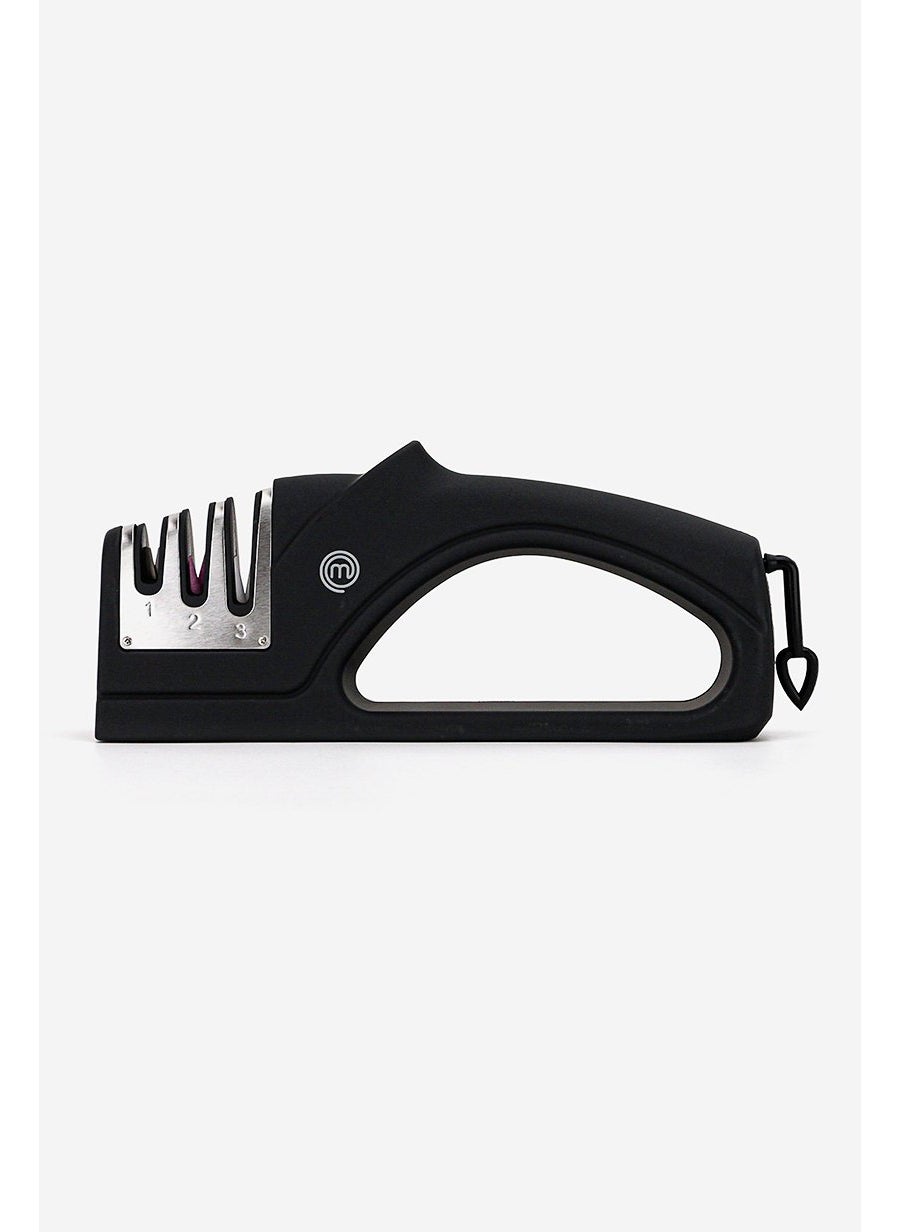 3,in,1 Knife Sharpener, Black and Silver