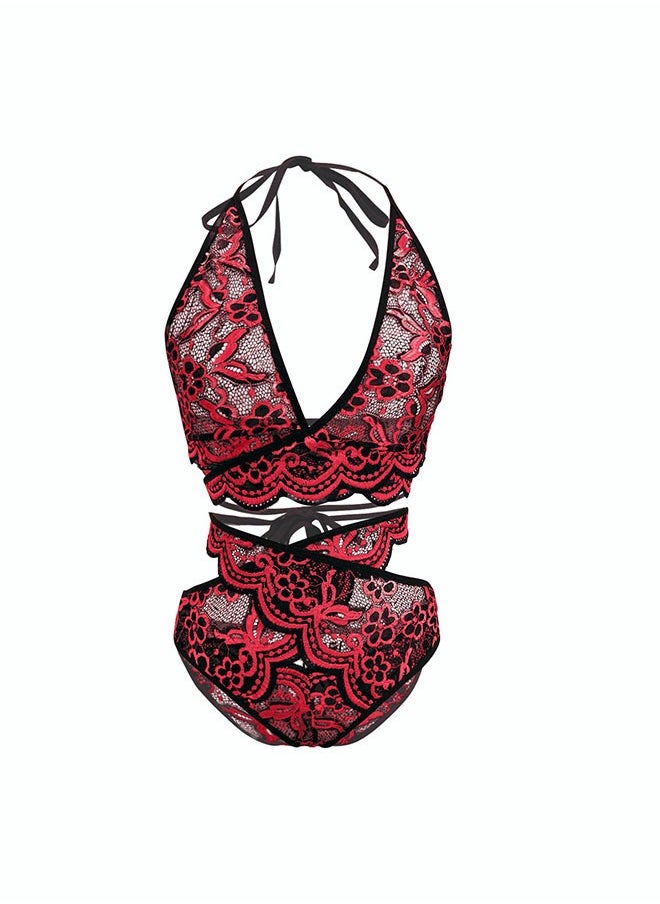 Women's Fashion Bra Suit Lace Splice Underwear Combination Removable Bra Cushion Bra Adjustable Shoulder Strap  Underwear Set