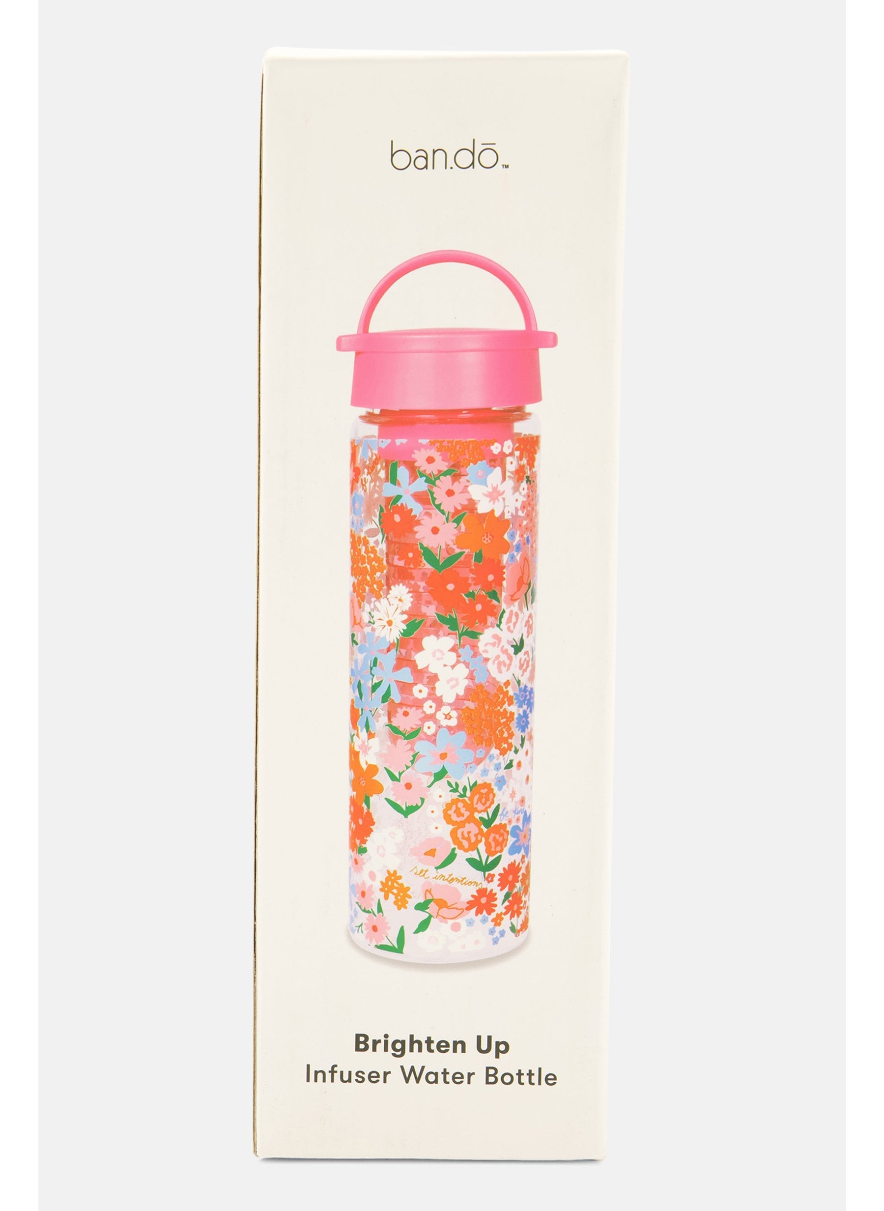 Secret Garden Infuser Water Bottle 590ml, Pink Combo