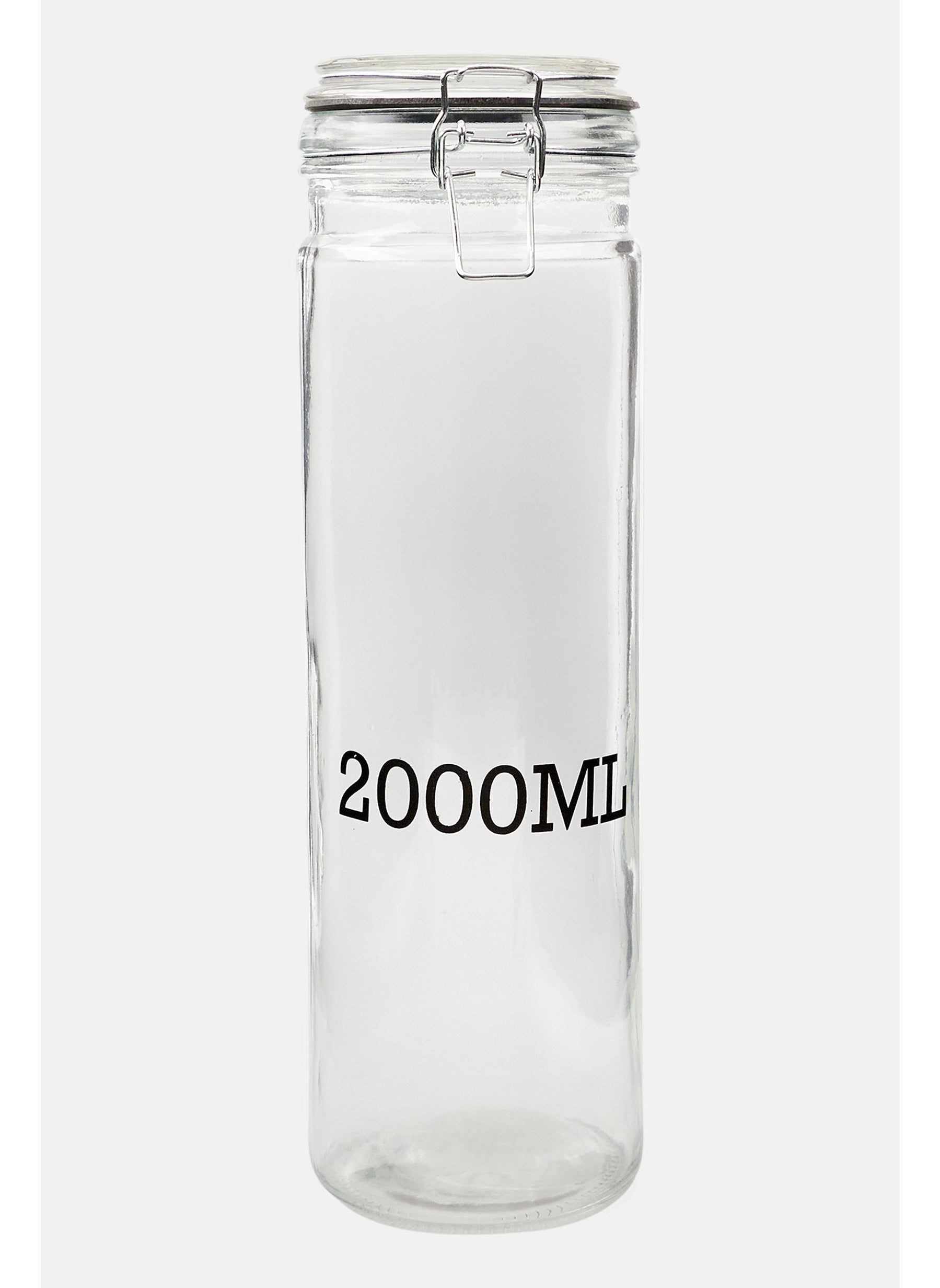 Glass Storage Jar With Lid 2L, Transparent