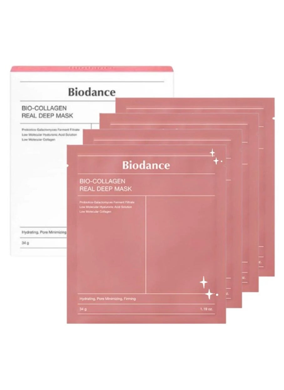 BIODANCE Bio-Collagen Real Deep Mask 4 PCs