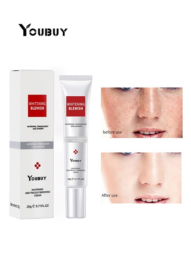 Whitening And Freckle Removing Cream,Dark Spot Corrector Remover Cream Whitening Moisturizing Brighten Complexion Improving Skin Barrier 20g