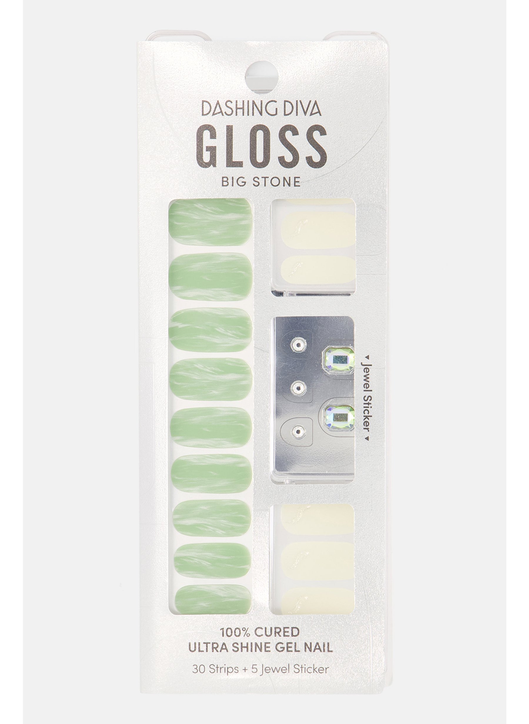 Gloss Big Stone Ultra Shine Gel Nail, Green