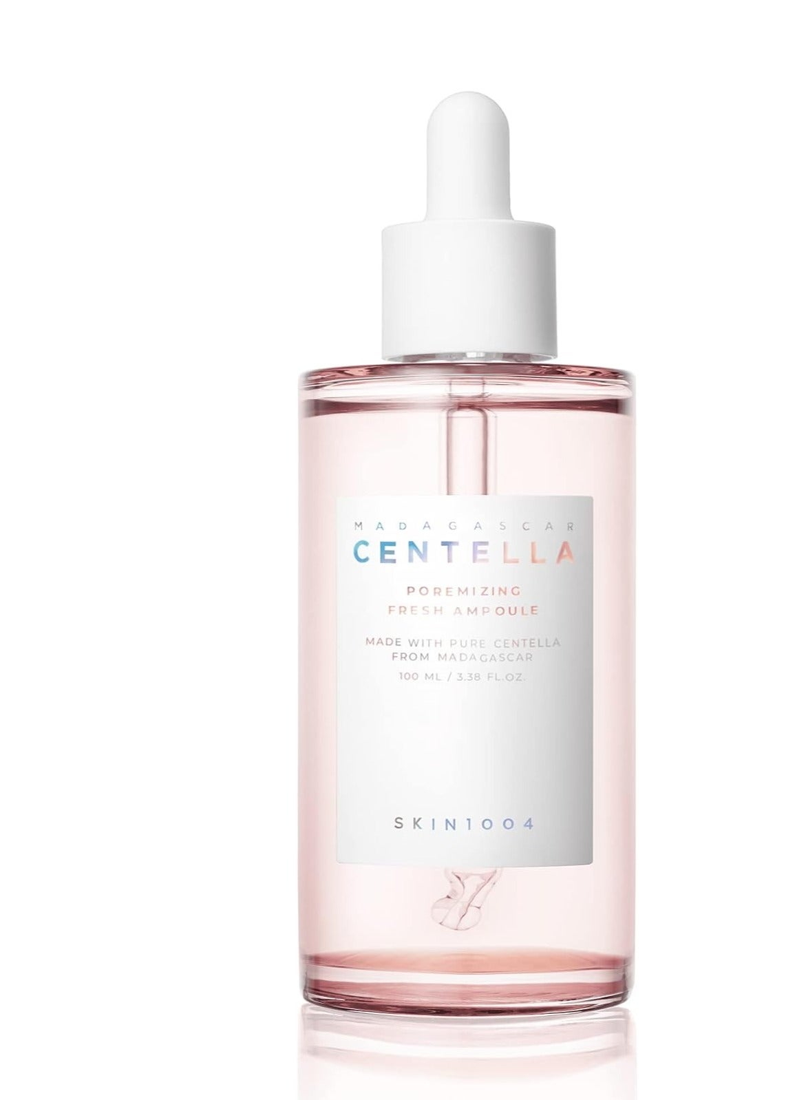 Madagascar Centella Poremizing Fresh Ampoule - 100ml for Keratin Plug and Sensitive Skin Pink