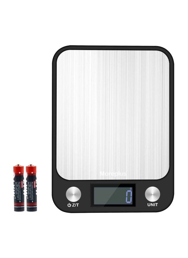 Digital Kitchen Scale With 2Piece Batteries BlackSilver