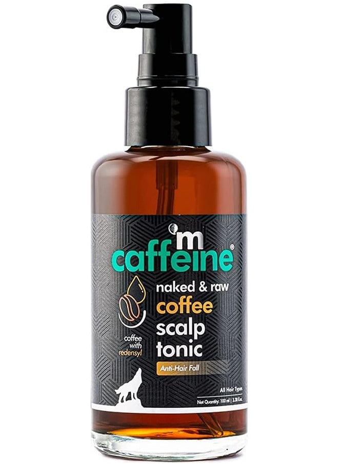 mCaffeine Coffee Scalp Tonic for Hair Growth with Redensyl & Proteins | Controls Hair Fall & Breakage, Stimulates & Energizes Hair Roots | For Men & Women | Sulphate Free (100ml)