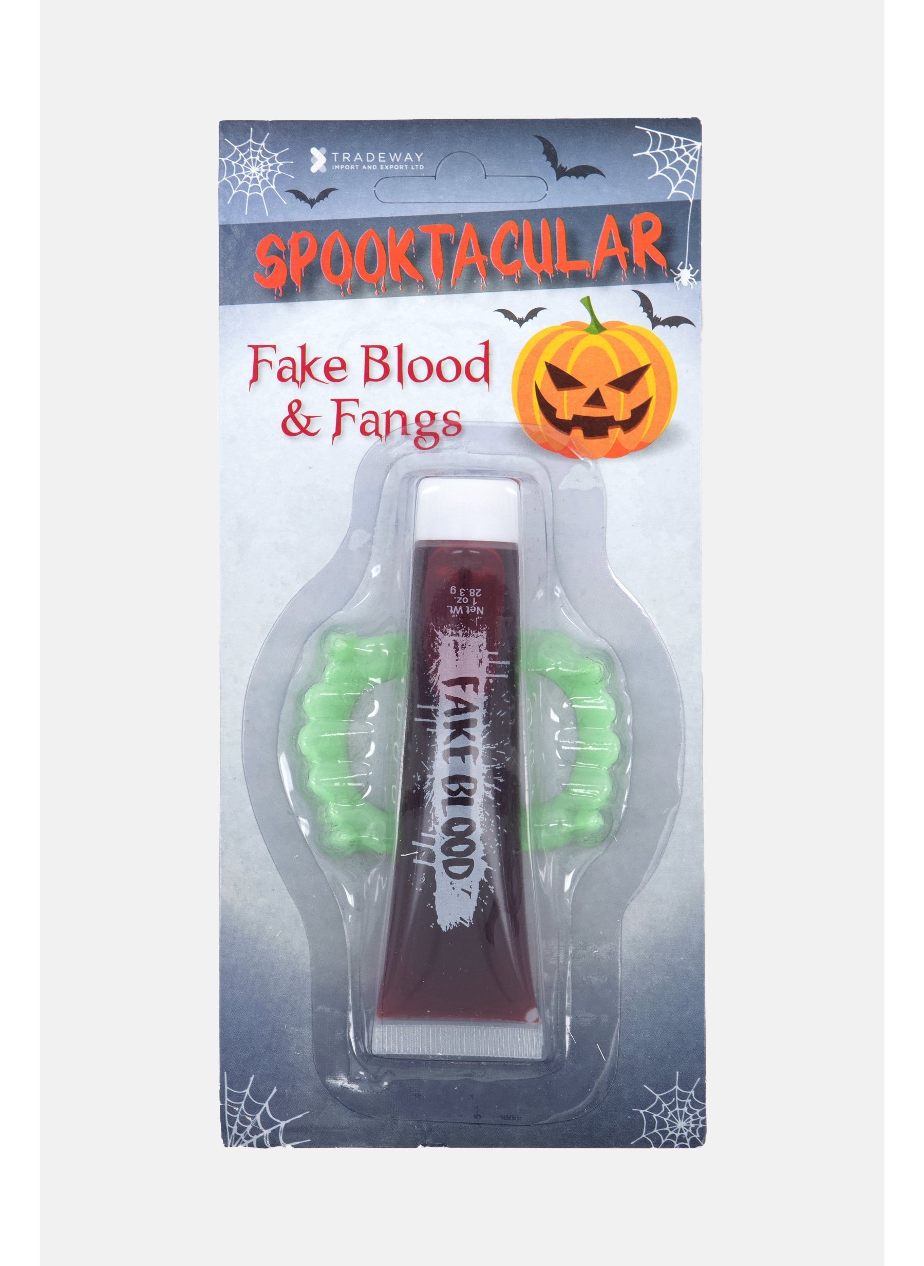 Halloween Spooktacular Fake Blood and Fangs, Red