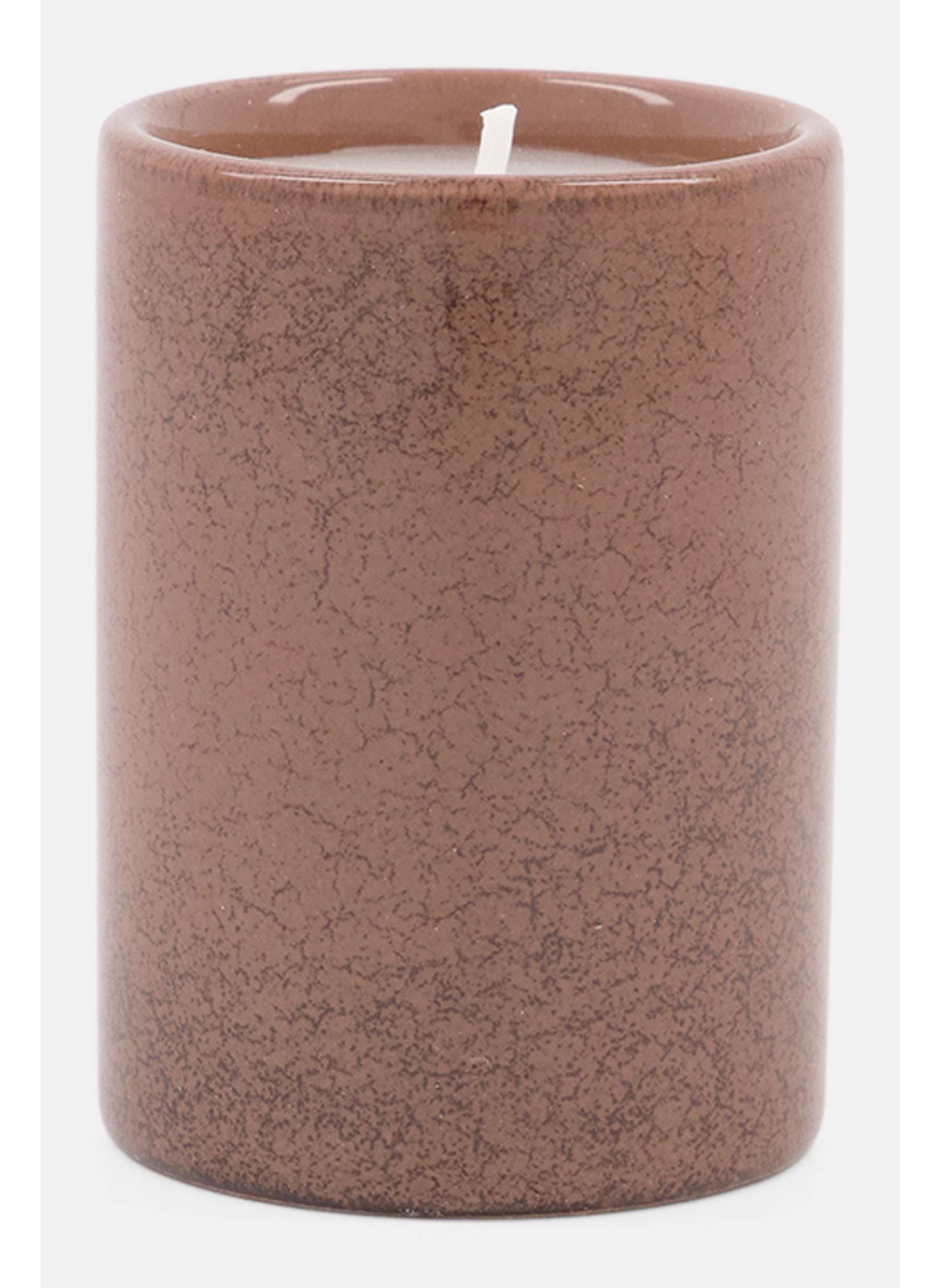 Palo Santo And Mint Vetiver Ceramic Candle, Brown