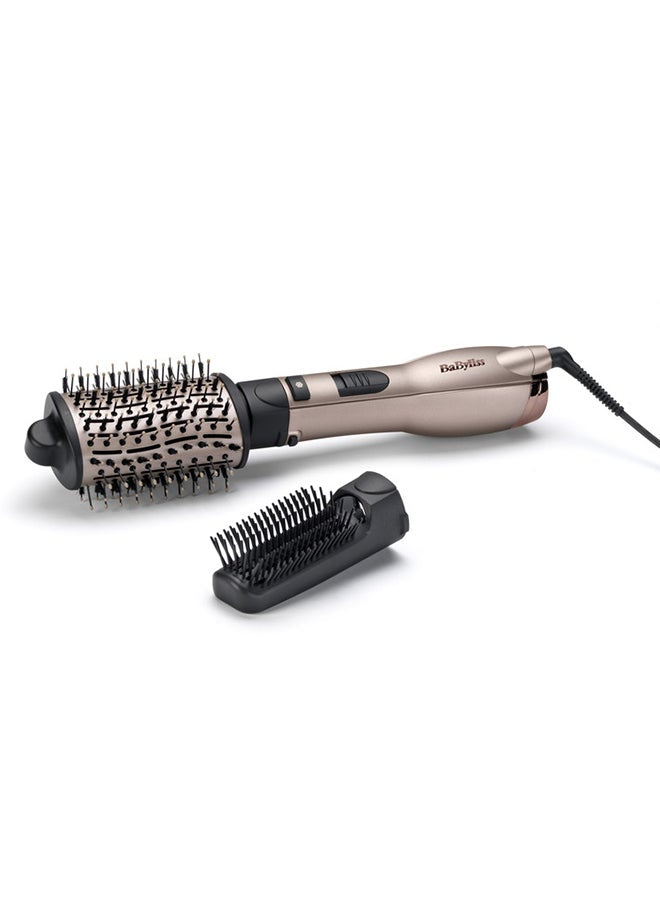 BaByliss Smooth Volume 1000 Airbrush | 1000W Drying Power | Ionic To Fight Frizz | 3 Heat Settings | Style While You Dry | Large Oval Ceramic Barrel For Smoothing | AS90PSDE Rose Quartz