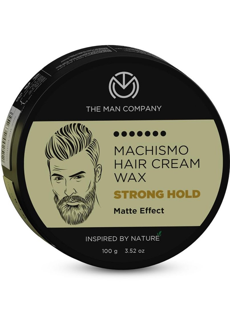 The Man Company Machismo Stronghold Hair Wax for Men Stylish Matte Finish with Volume Non Sticky - 100gm