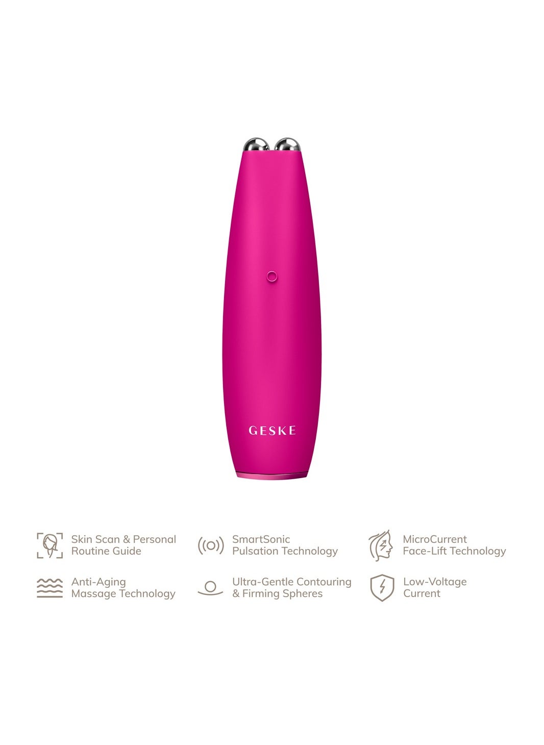 Geske Microcurrent Face-Lift Pen 6 In 1 Magenta