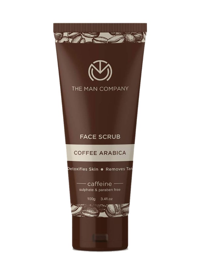 Tan Removal Coffee Face Scrub With Coffee Arabica And Aloe Vera 100 G