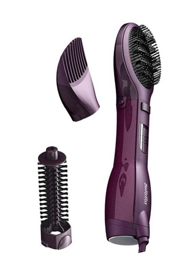 Paddle Pro Air Styler | 1000W Powerful Styling Unisex Hairbrush | Dual Speed Temperature Setting Hair Dryer & Volumizer with Cool Air Button | Ionic Tech for Shiny Hair ? AS115SDE Purple