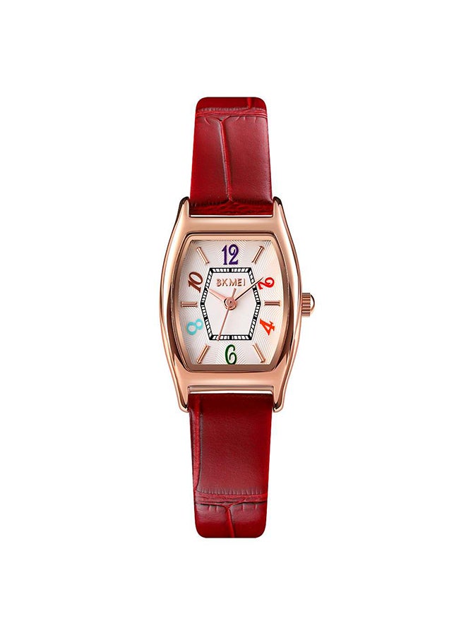 Women's Fashion Casual Red Small Leather Wo Quartz WristWatch 1871RGRD