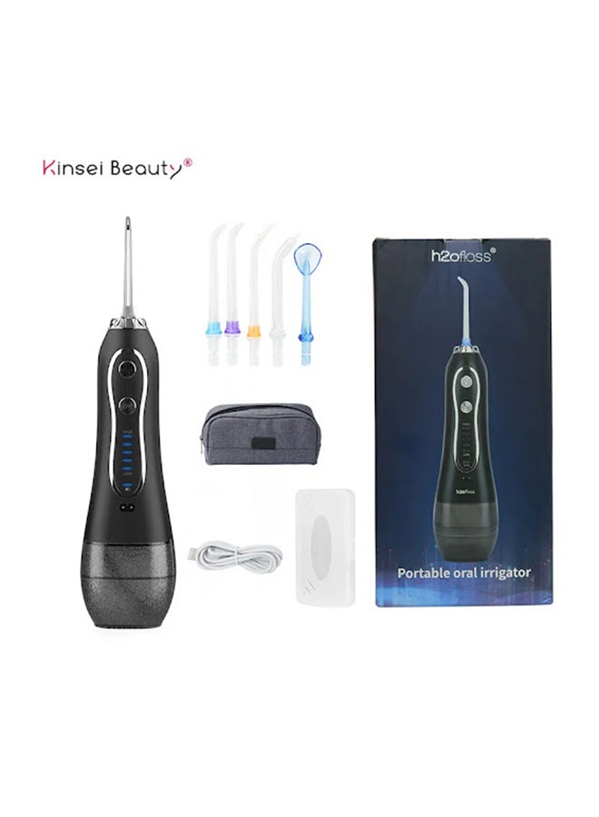 Portable Dental Water Flosser Black 300ml