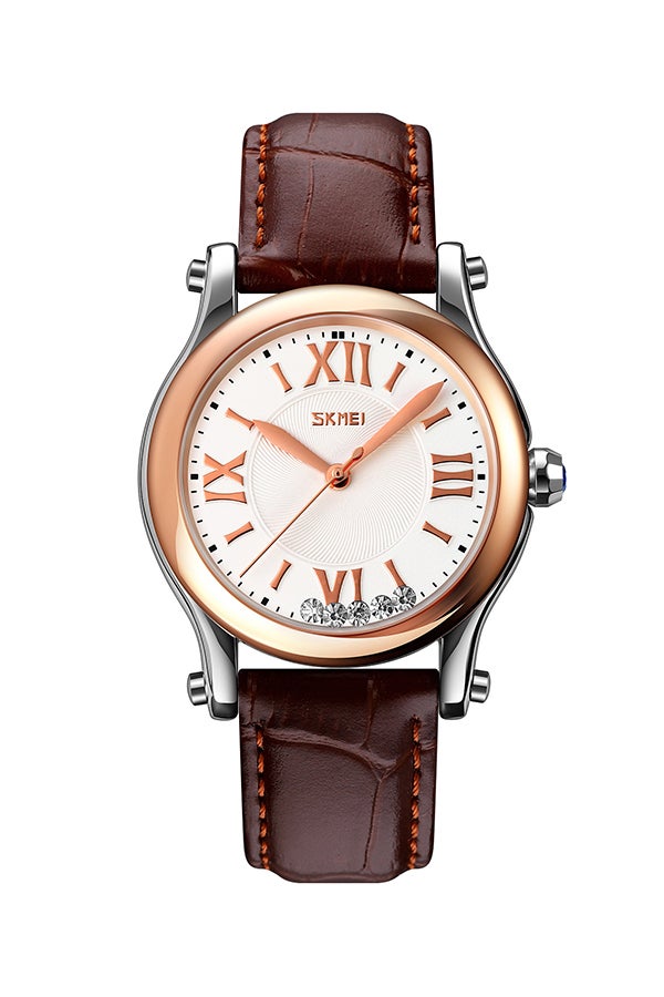 Women's Fashion And Elegant Leather Watch Waterproof Clock 9265