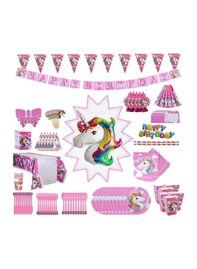 139-Piece Children Unicorn Party Supplies Pack Set