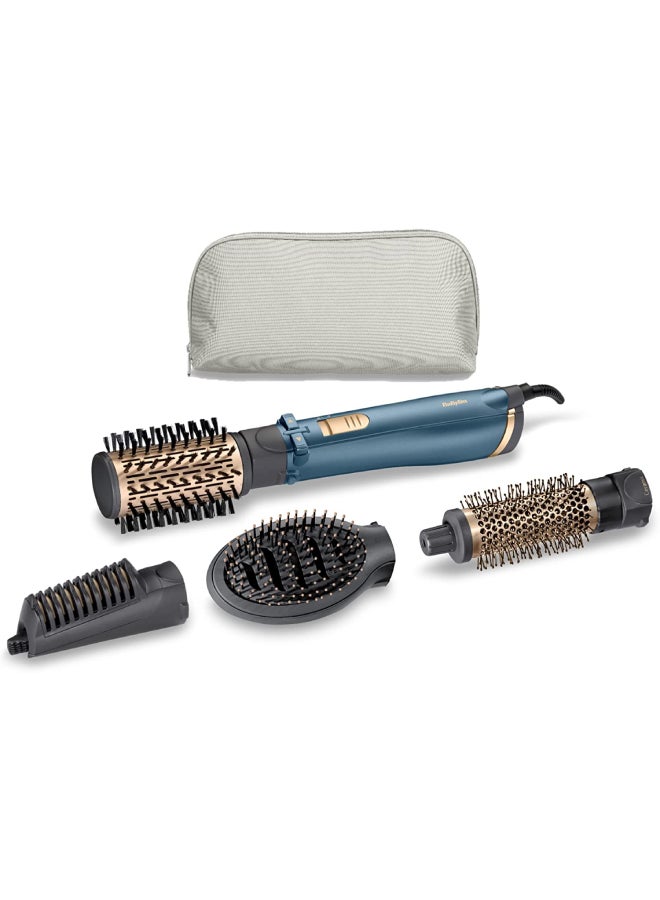 Air Styler Pro 1000, 38mm Thermal Brush With 2, 2m Swivel Cord, Rotating 50mm Soft Bristle Brush With 2 Heats Plus A Cool Setting lightweight Design & Salon-quality Results, AS965SDE Pearl Shimmer 800grams