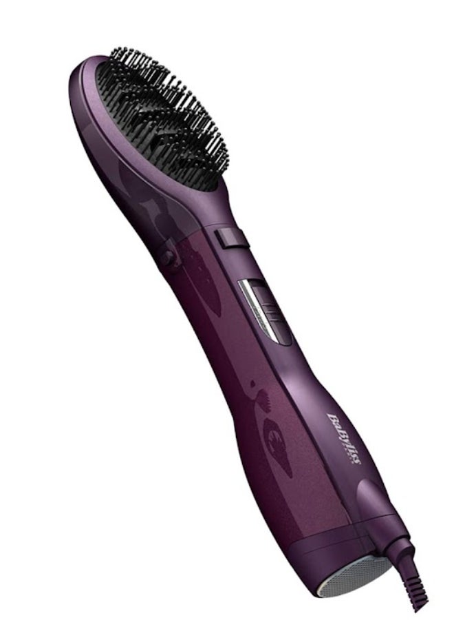 Paddle Pro Air Styler | 1000W Powerful Styling Unisex Hairbrush | Dual Speed Temperature Setting Hair Dryer & Volumizer with Cool Air Button | Ionic Tech for Shiny Hair ? AS115PSDE Purple/Black