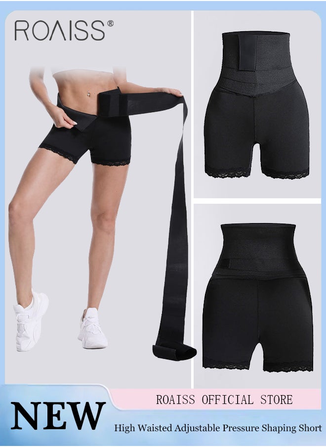 Women's Abdominal Tightening Shaping Shorts Adjustable Hip Lifting And Waist Tightening Postpartum Shaping Shorts