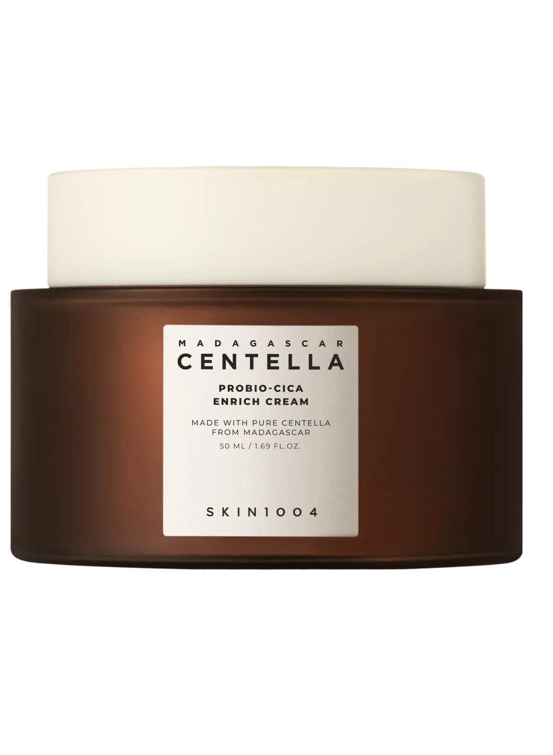 Madagascar Centella Probio-Cica Enrich Cream, Formulated Probio-Cica And Teca For Calming Effects 50Ml Skin1004 Brown