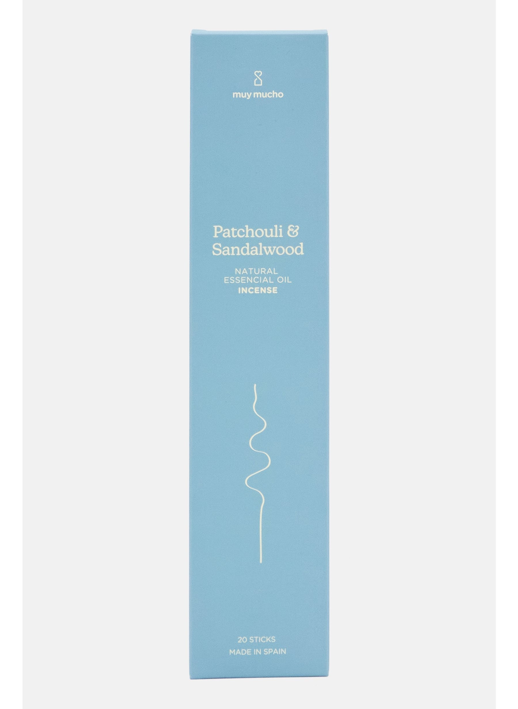 Patchouli And Sandalwood Natural Essential Oil Incense, Blue