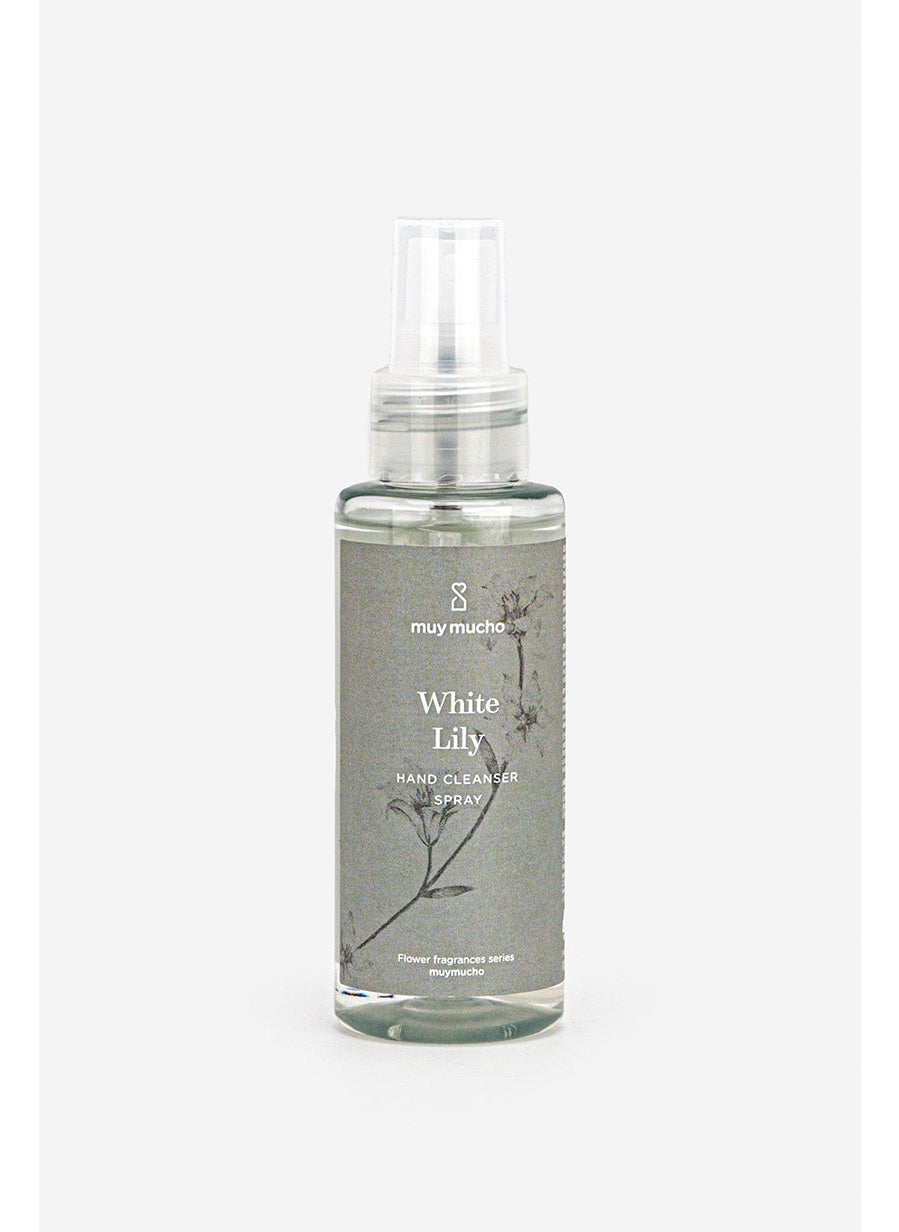 White Lily Hand Sanitizer Spray 100 ml, Grey