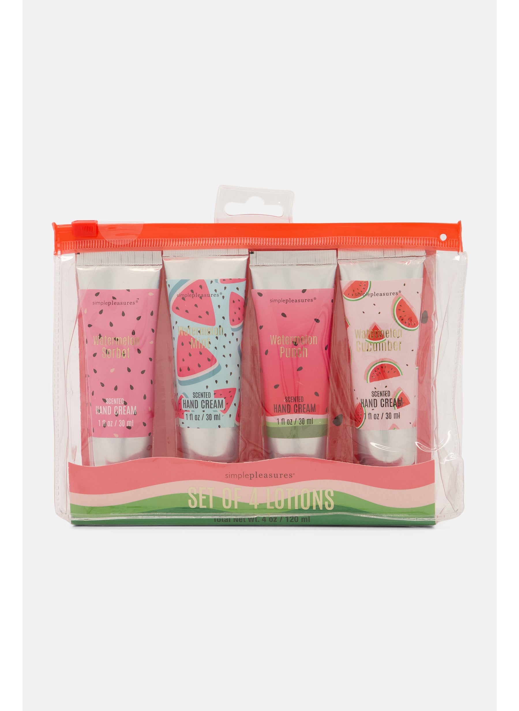 4 Pieces Lotion Set, Red