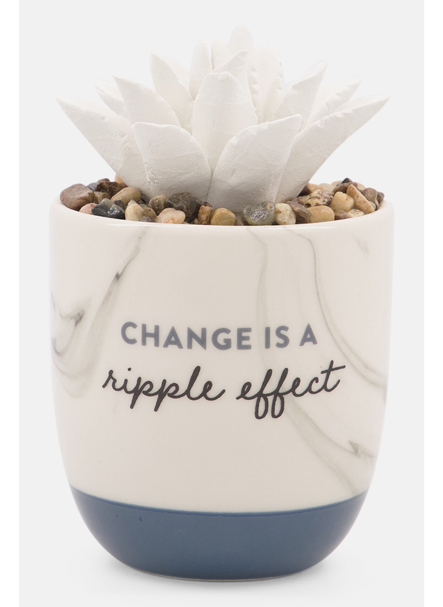 Ripple Effect Succulent Oil Diffusers, White/Blue