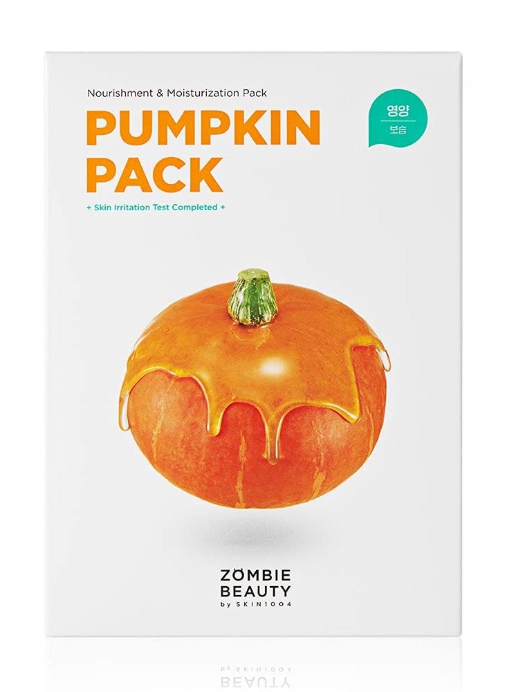 Pumpkin Pack (1Box -16ea) Anti-Wrinkle Care Solutions- Face Mask Orange