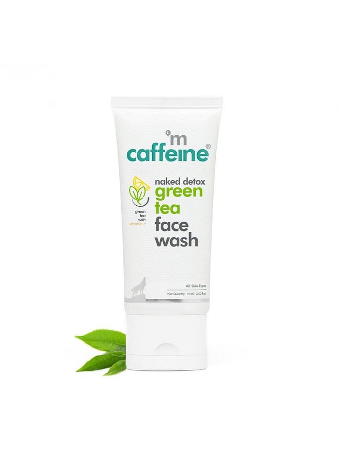 Vitamin C Face Wash For Women With Green Tea & Hyaluronic Acid Oil Control Face Wash For Oily Skin Dull & Dry Skin For Hot & Humid Conditions 75Ml