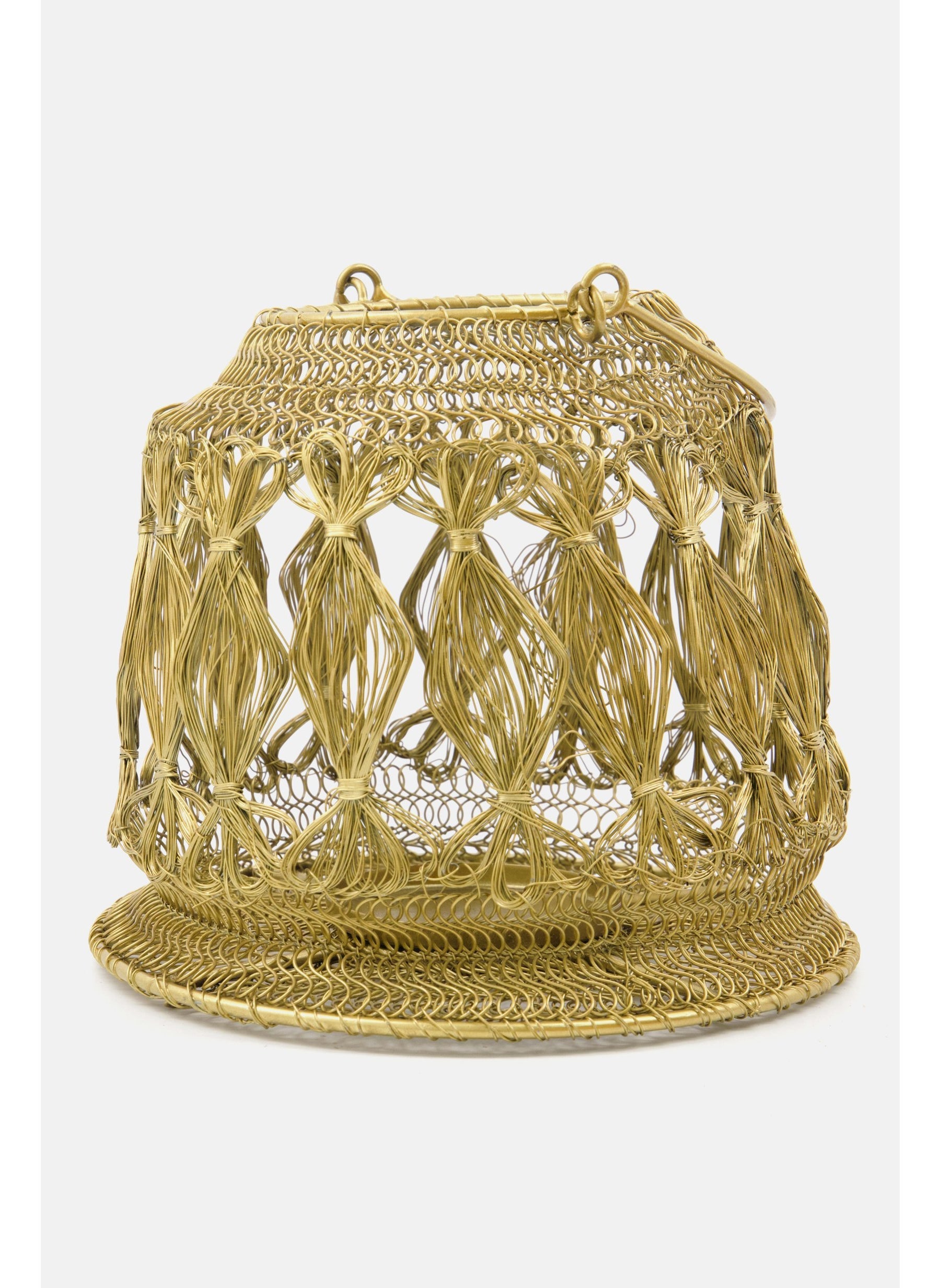 Hanging Candle Holder, Gold