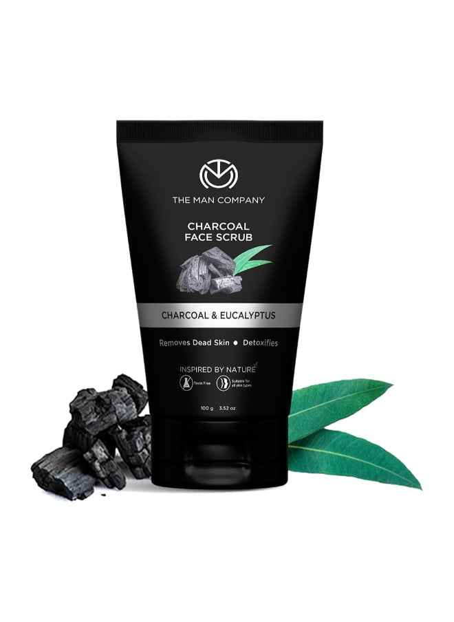 Charcoal Tan Removal Face Scrub For Glowing Skin, 100 G