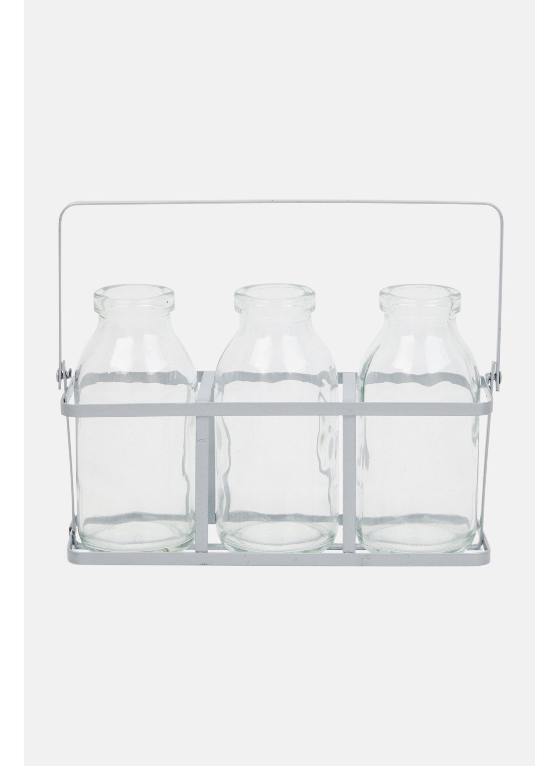 3 Packs Glasses With Tray, Transparent