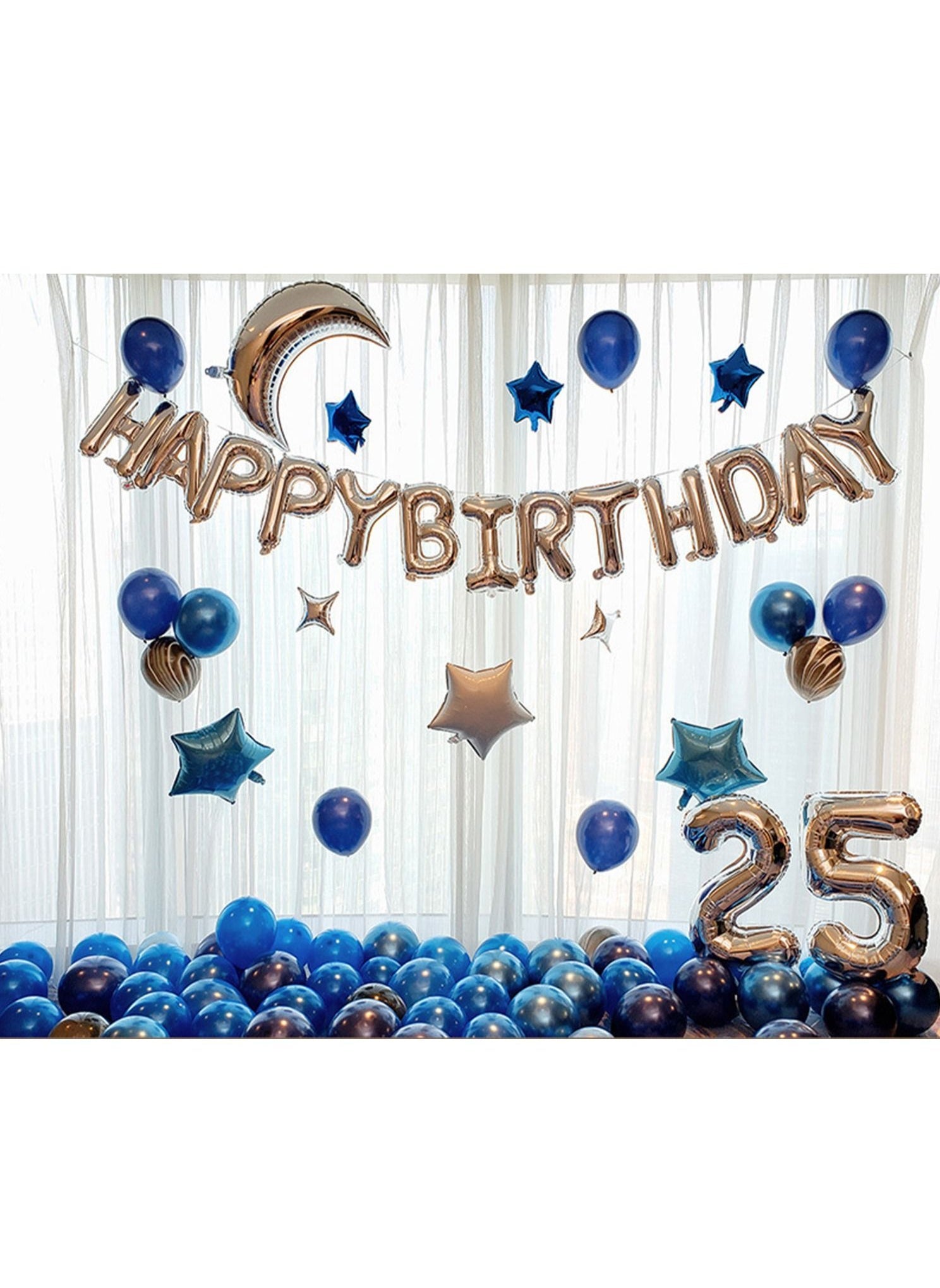 Birthday Decorations for Men Blue Adult Theme Party Decorations Perfect for Night Party and Male Bachelor Party Decorations