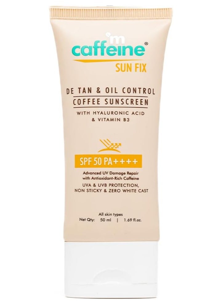 D tan and Oil Control Sunscreen SPF 50 for Men & Women 50ml