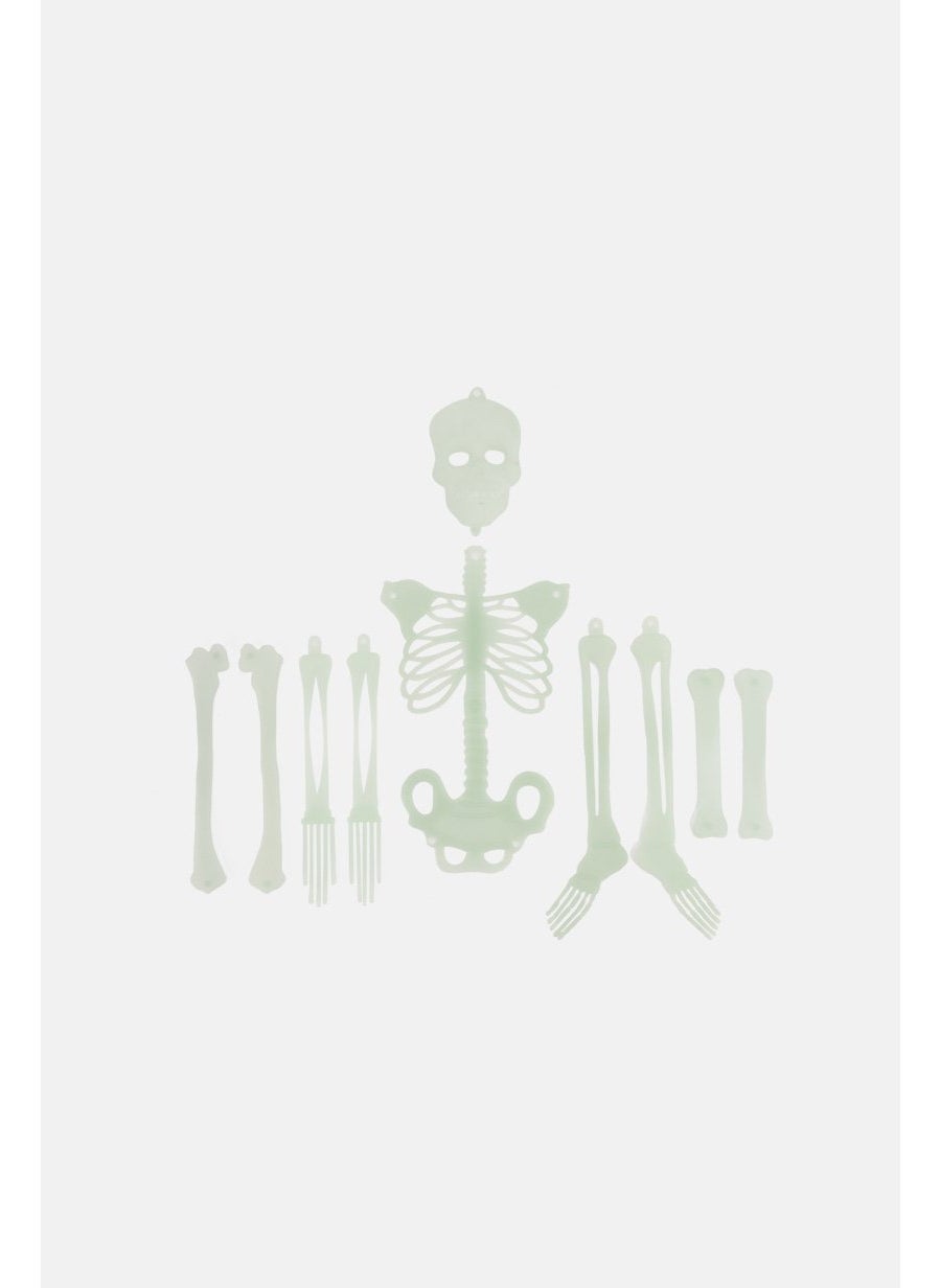 Glow In The Dark Build Your Own Skeleton 142 x 29 cm, Green