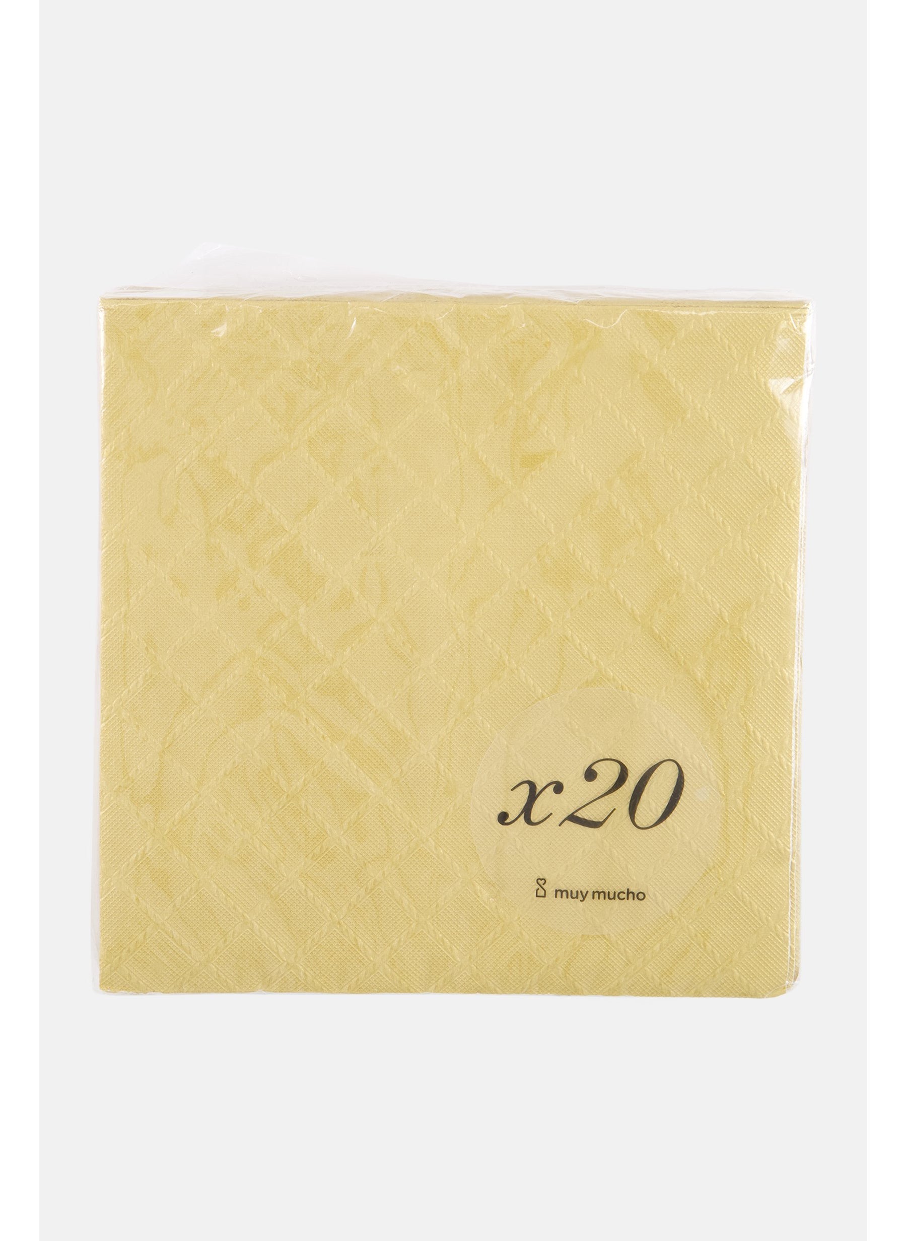 20 Pack 3-Ply Paper Napkins, Gold